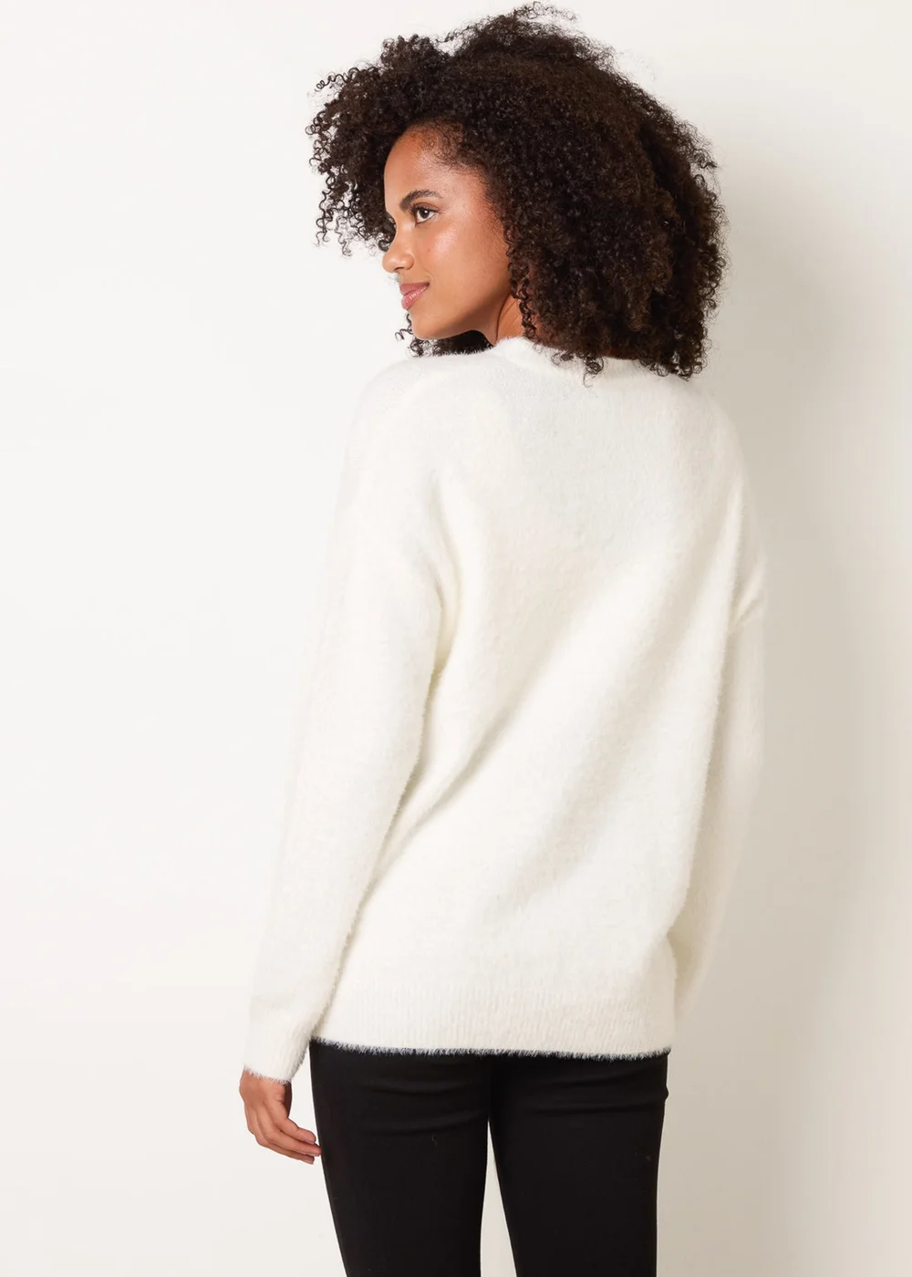 Blue Vanilla Ivory Intarsia Dog Jumper - M/L Image 4