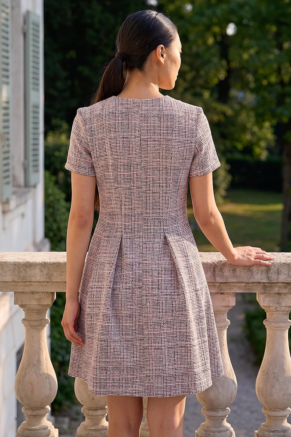 Roman Pink Petite Boucle Dress - 18 Image 2
