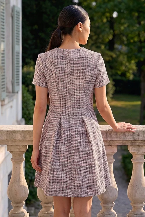 Roman Pink Petite Boucle Dress - 18 Image 2