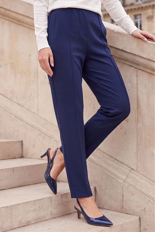 Roman Navy Petite Premium Stretch Twill Trouser - 18 Image 2