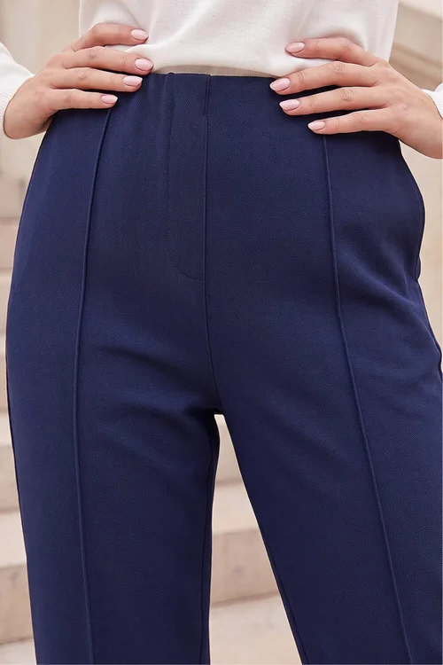 Roman Navy Petite Premium Stretch Twill Trouser - 18 Image 4