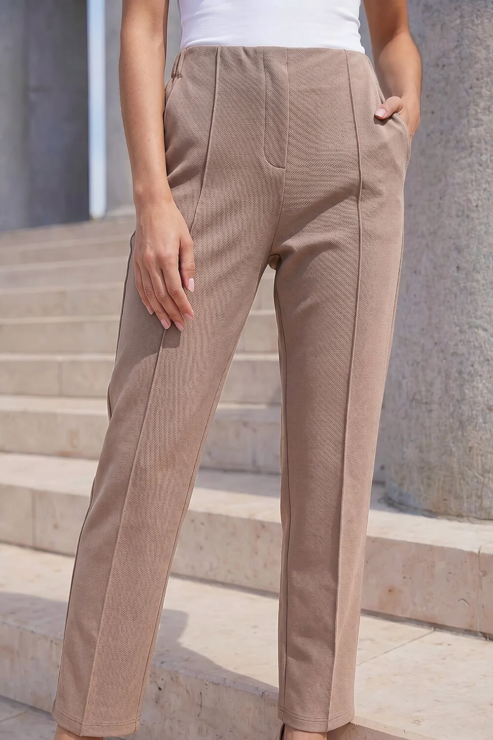 Roman Stone Petite Premium Stretch Twill Trouser - 16 Image 3