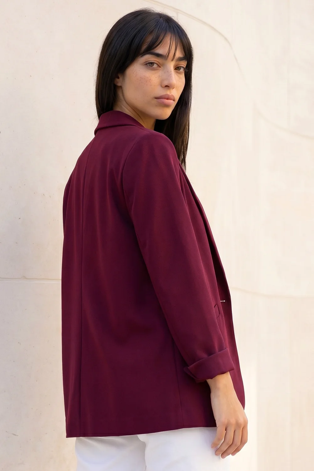 Roman Wine Petite Stretch Blazer - 12 Image 2