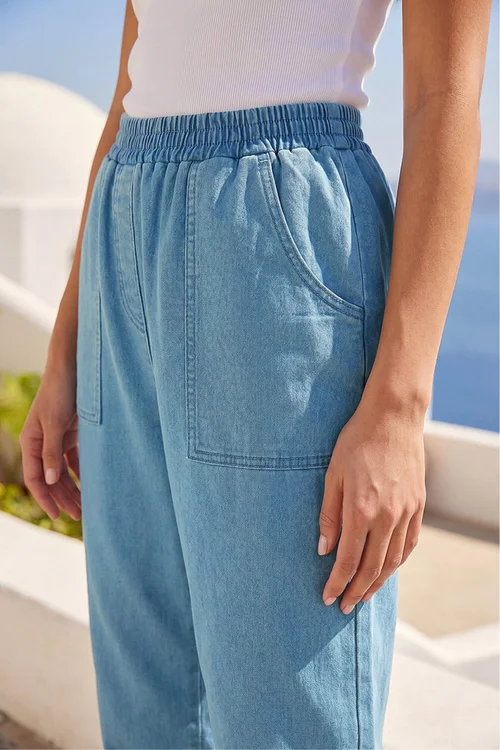 Roman Denim Petite Stretch Denim Trousers - 12 Image 3