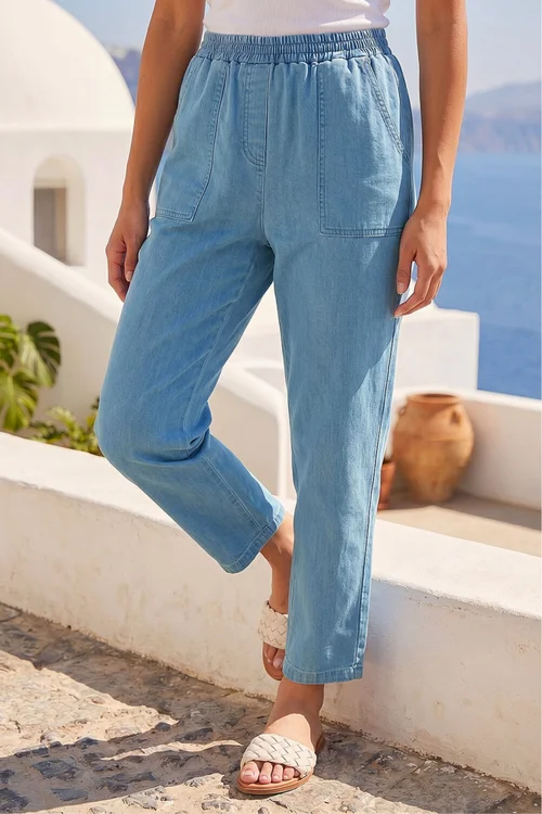 Roman Denim Petite Stretch Denim Trousers - 12 Image 2