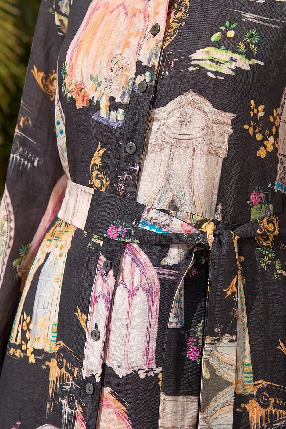 Roman Black Garden Border Shirt Dress - 12 Image 4