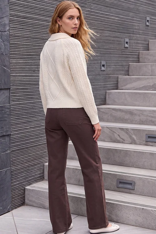 Roman Ivory Chunky Cable Cardigan - 16 Image 4