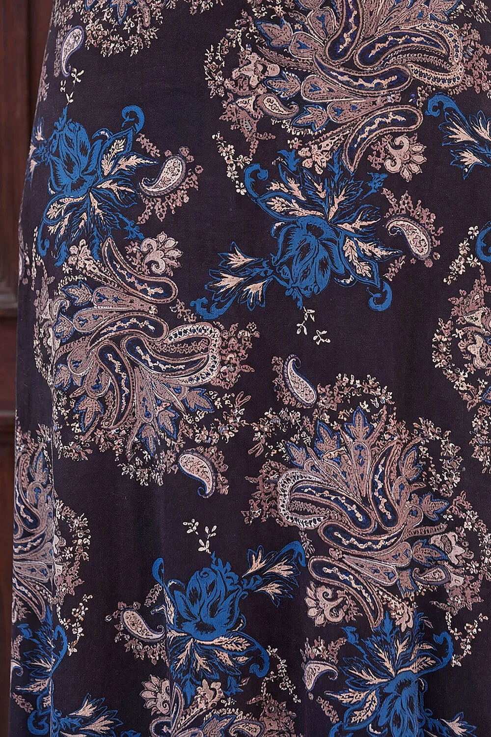 Roman Blue Hanky Hem Print Skirt - 18 Image 4
