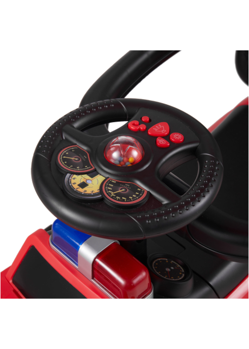 Kidkid Red Toddler Ride‑On Car with Sun Canopy & Multi‑Sound Effects, 38x69x90cm - One Size Image 6