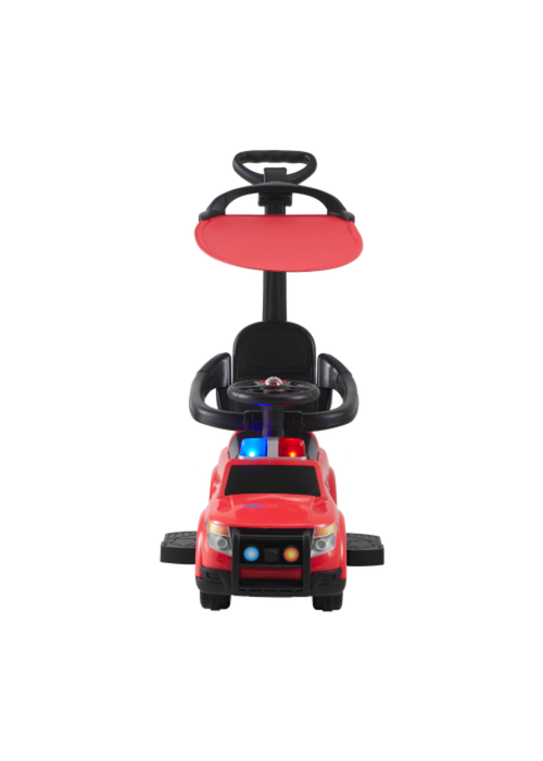 Kidkid Red Toddler Ride‑On Car with Sun Canopy & Multi‑Sound Effects, 38x69x90cm - One Size Image 4