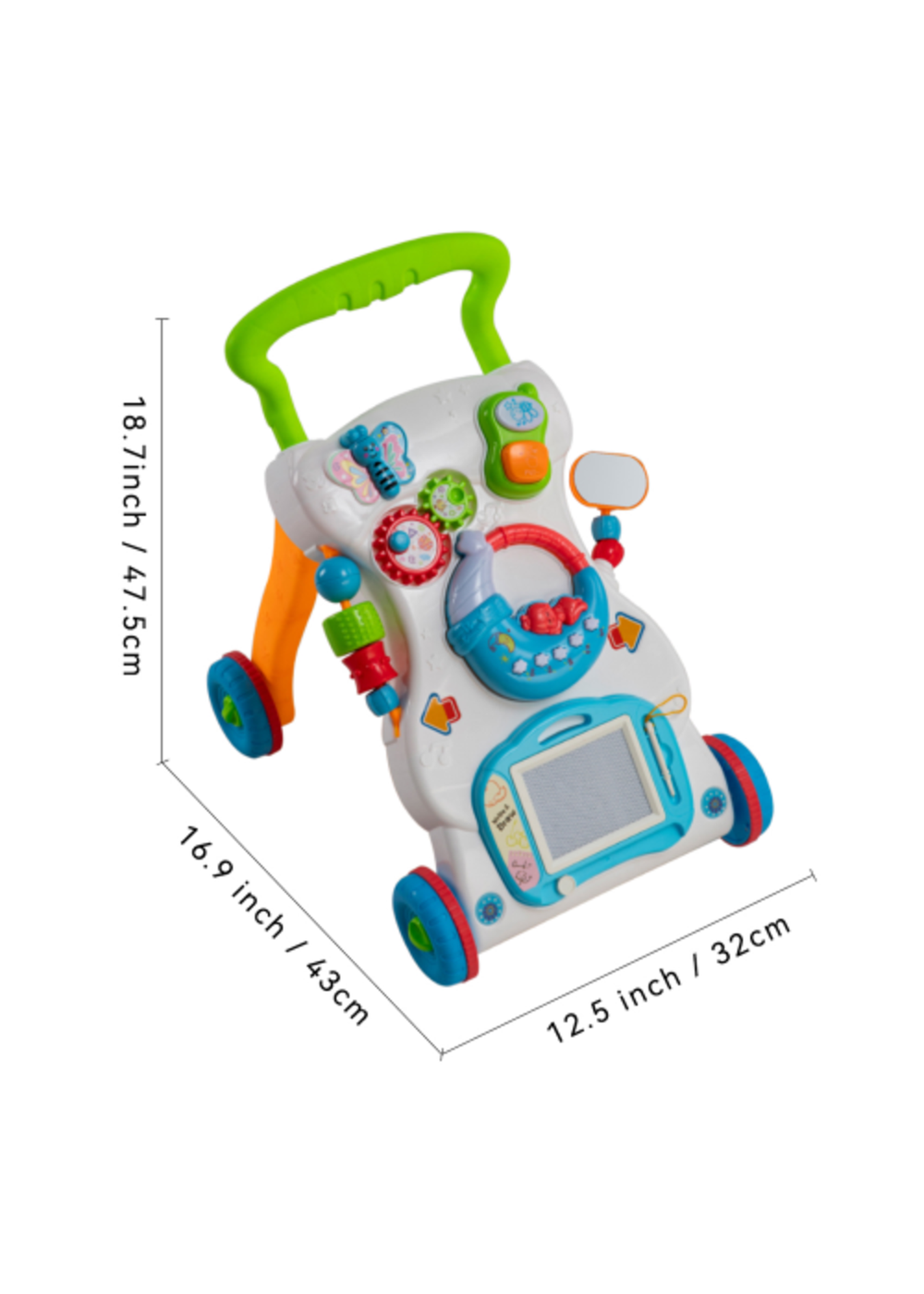 Kidkid Multicoloured Sit to Stand Baby Walker with Music & Light, 32x43x47.5cm - One Size Image 2