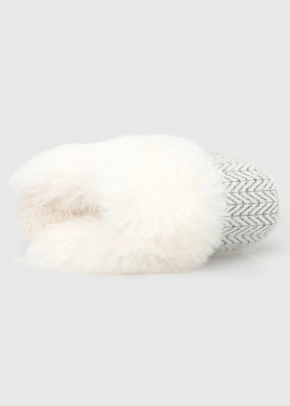 Totes Cream Multi Natural Patterned Knit Mule Slippers - 3-4 Image 6