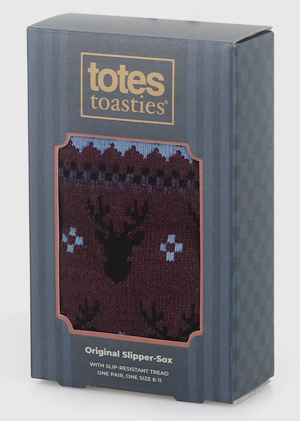 Totes Stag Red Original Slipper-Sox - One Size Image 2
