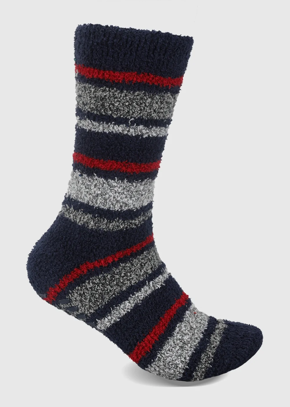 Totes 3 pack Navy Mix Blue Super Soft Cosy Slipper-Sox - One Size Image 6