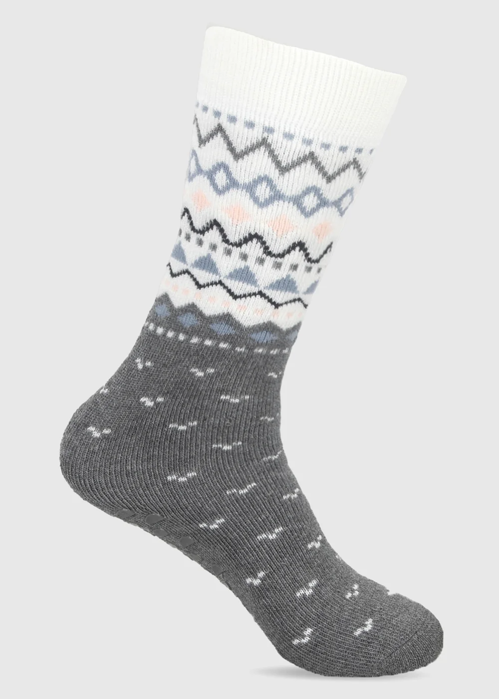 Totes 2 pack Penguin Grey Original Slipper-Sox - One Size Image 5