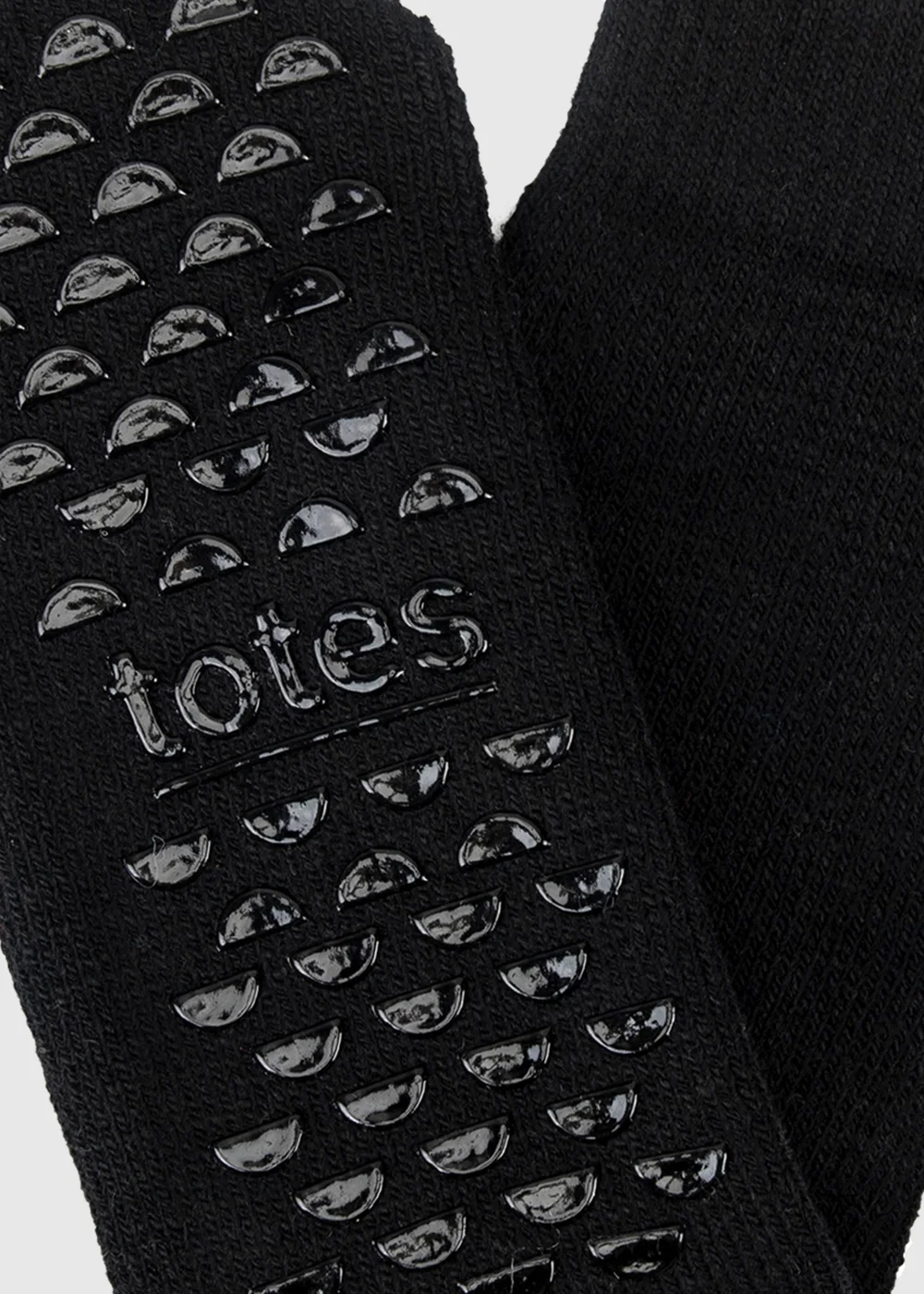 Totes Black Brushed Thermal Original Slipper-Sox - One Size Image 5