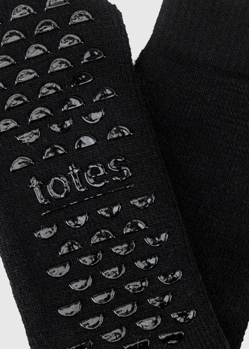 Totes Black Brushed Thermal Original Slipper-Sox - One Size Image 5