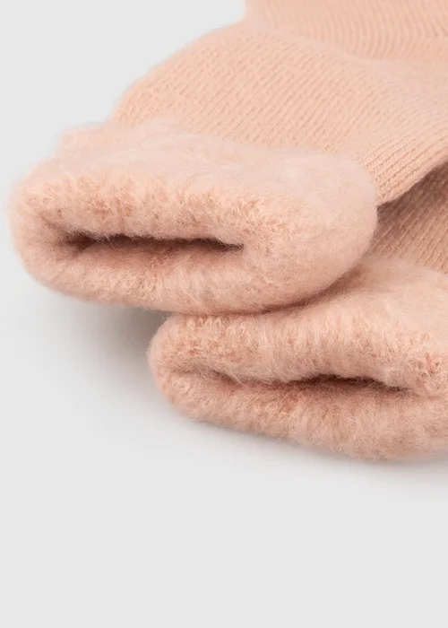 Totes Dusky Pink Pink Brushed Thermal Bed Socks - One Size Image 5