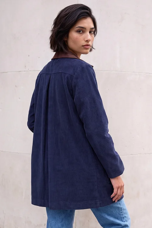 Roman Navy Petite Cord Jacket - 14 Image 2