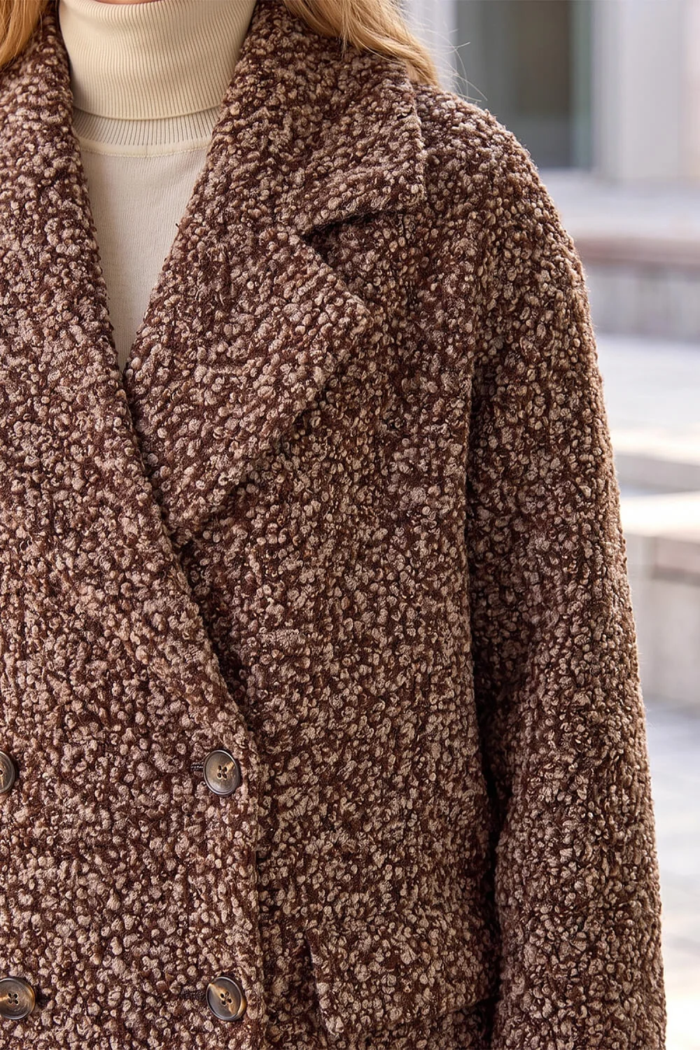 Roman Chocolate Salt & Pepper Soft Coat - 10 Image 4