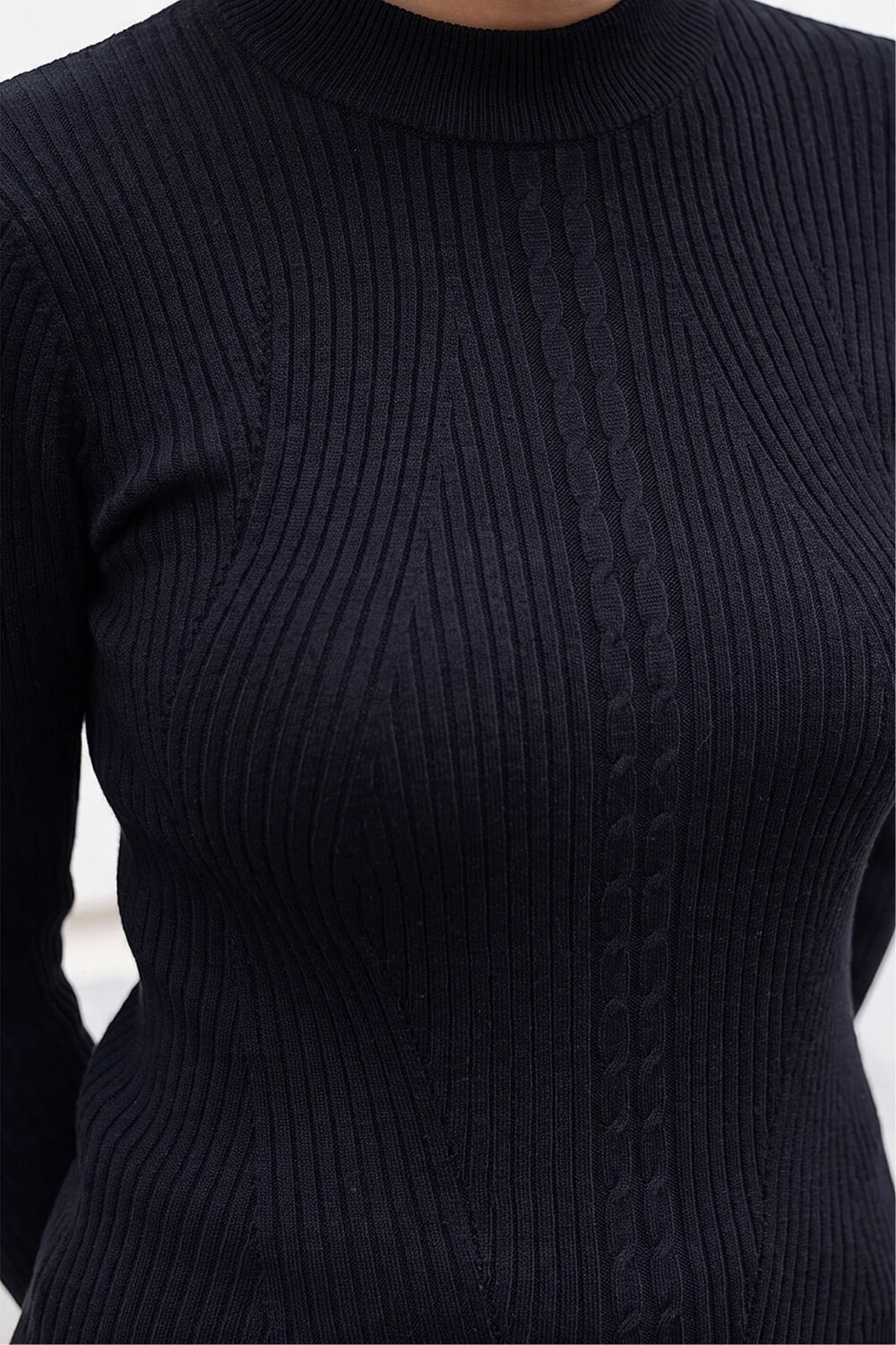 Roman Black Petite Cable Knit Turtleneck Jumper - 14 Image 4