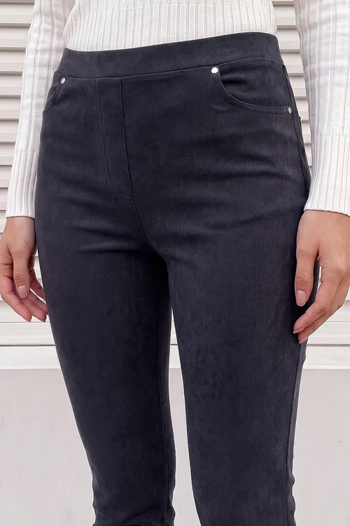 Roman Navy Corduroy Straight Leg Trouser - 18 Image 4