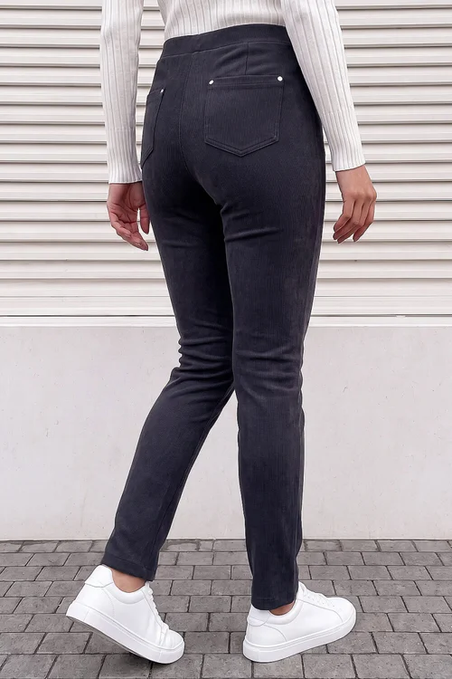 Roman Navy Corduroy Straight Leg Trouser - 18 Image 3