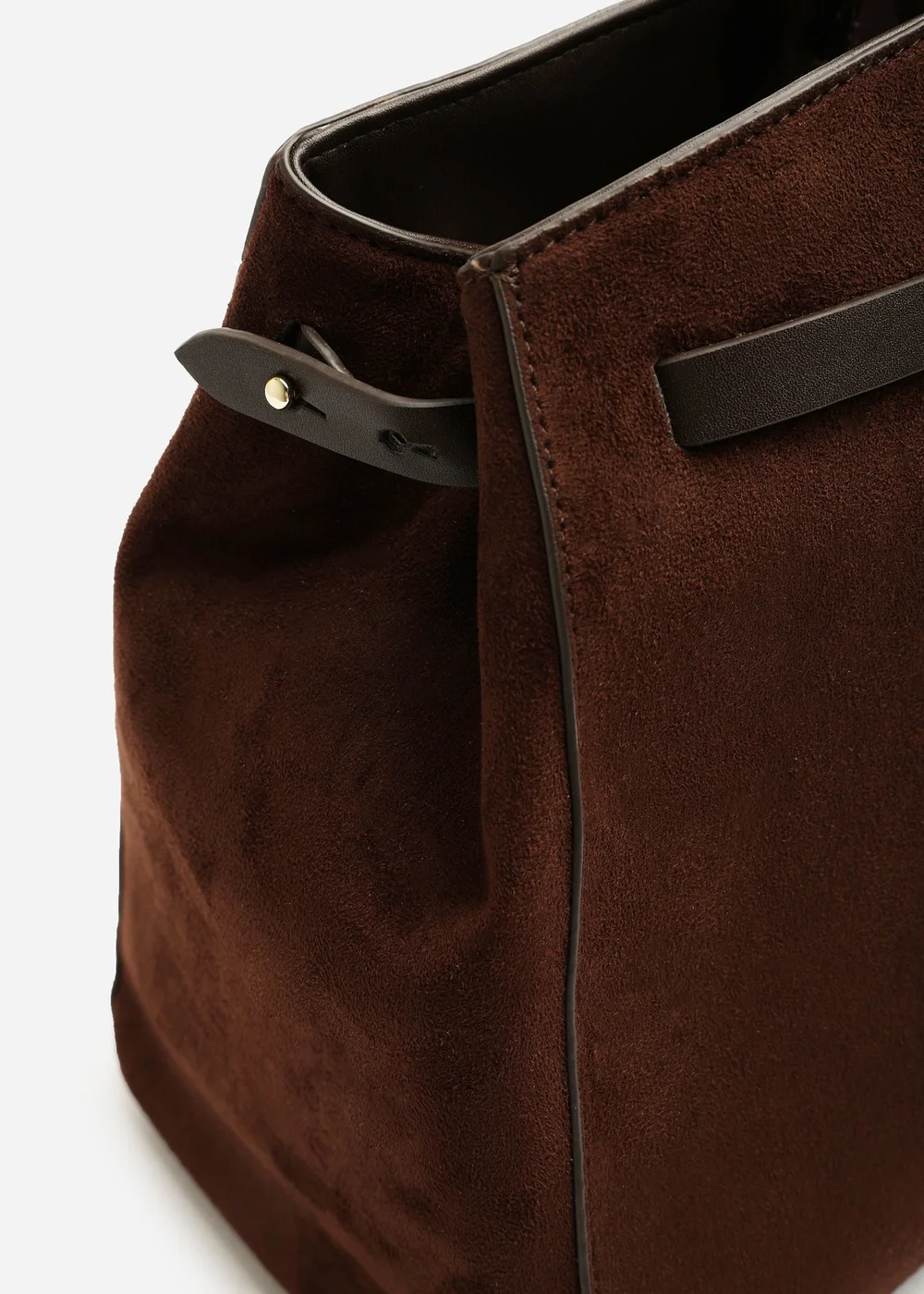 Where's That From Grelle Dark Brown Belt Lock Detail Tote Bag - One Size Image 4