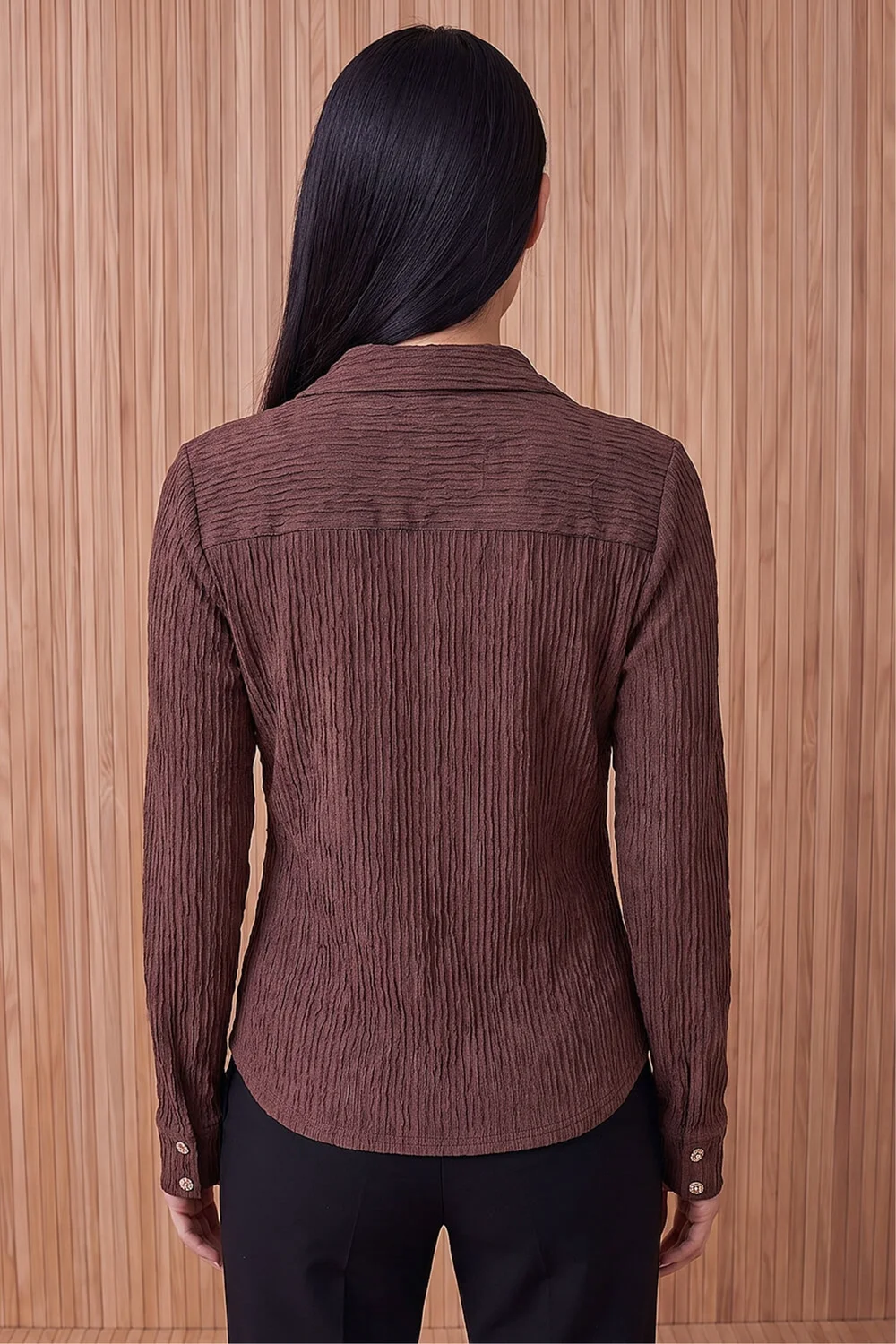 Dusk Chocolate Textured Shirt - 16 Image 3