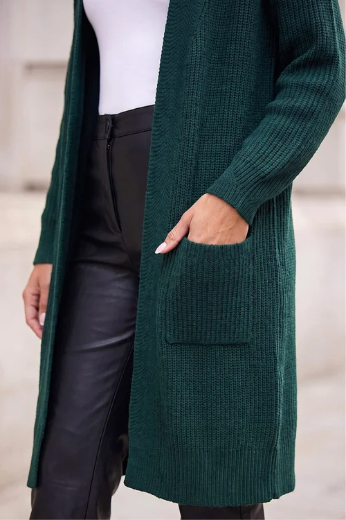 Roman Khaki Long Line Cardigan - 18 Image 4
