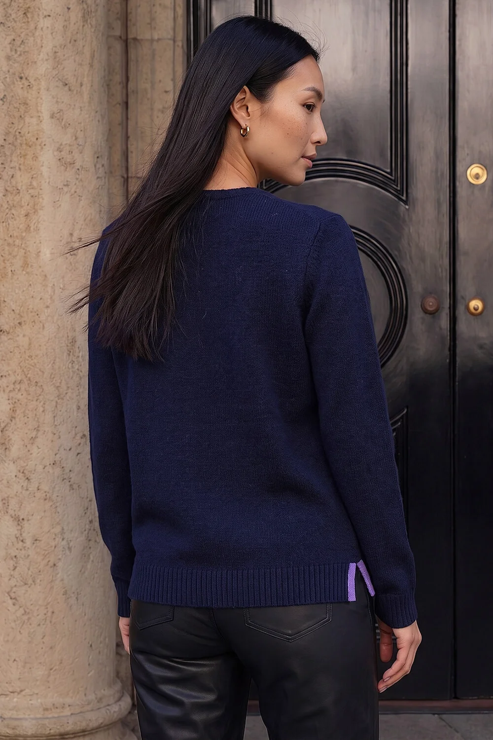 Roman Navy Heart Knitted Crew Neck - 20 Image 3