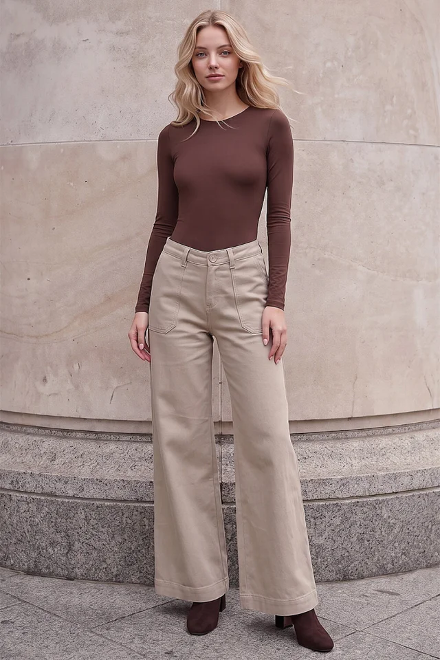 Roman Stone Petite Pocket Stretch Jean