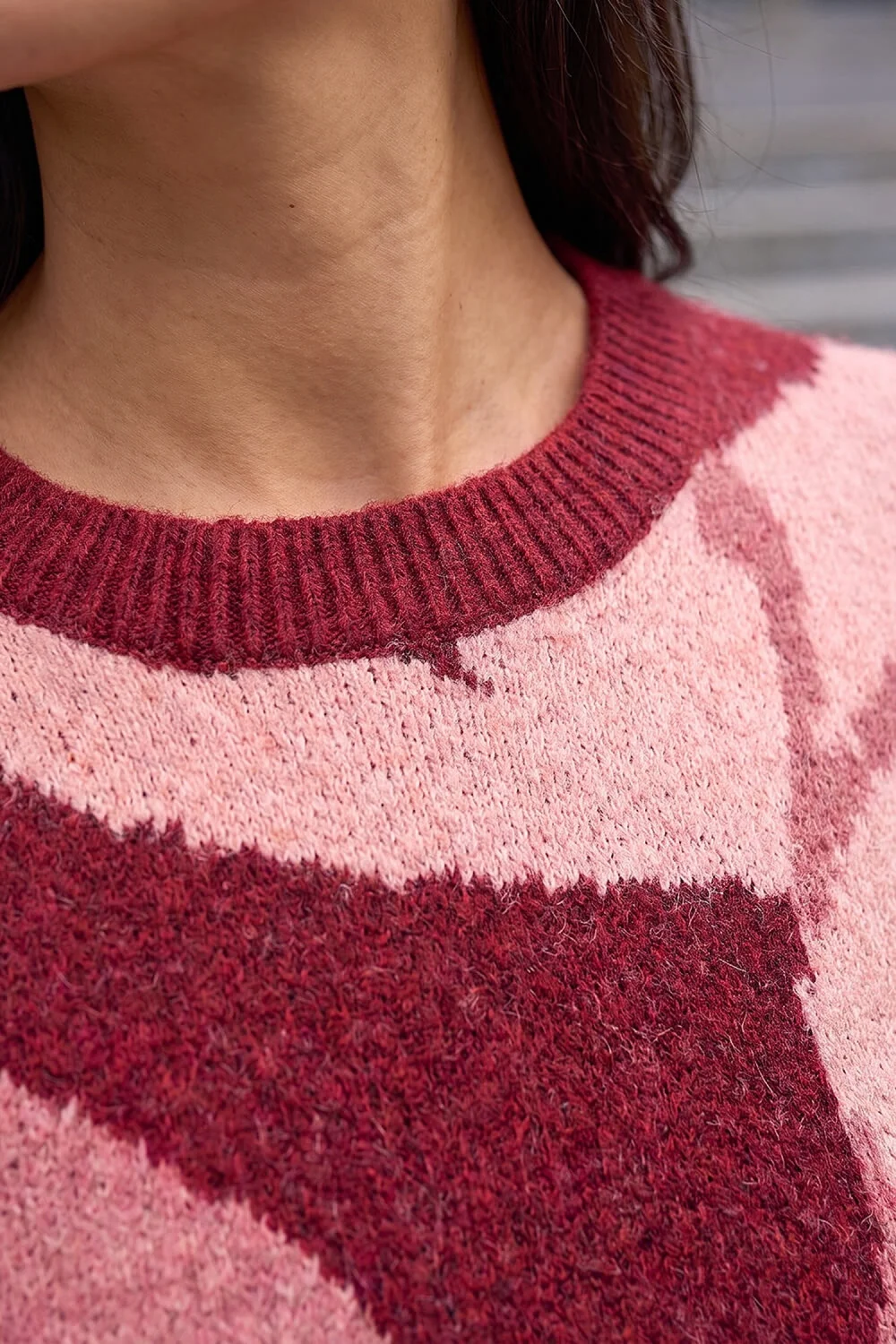 Roman Red Petite Abstract Print Knit Jumper - 10 Image 4