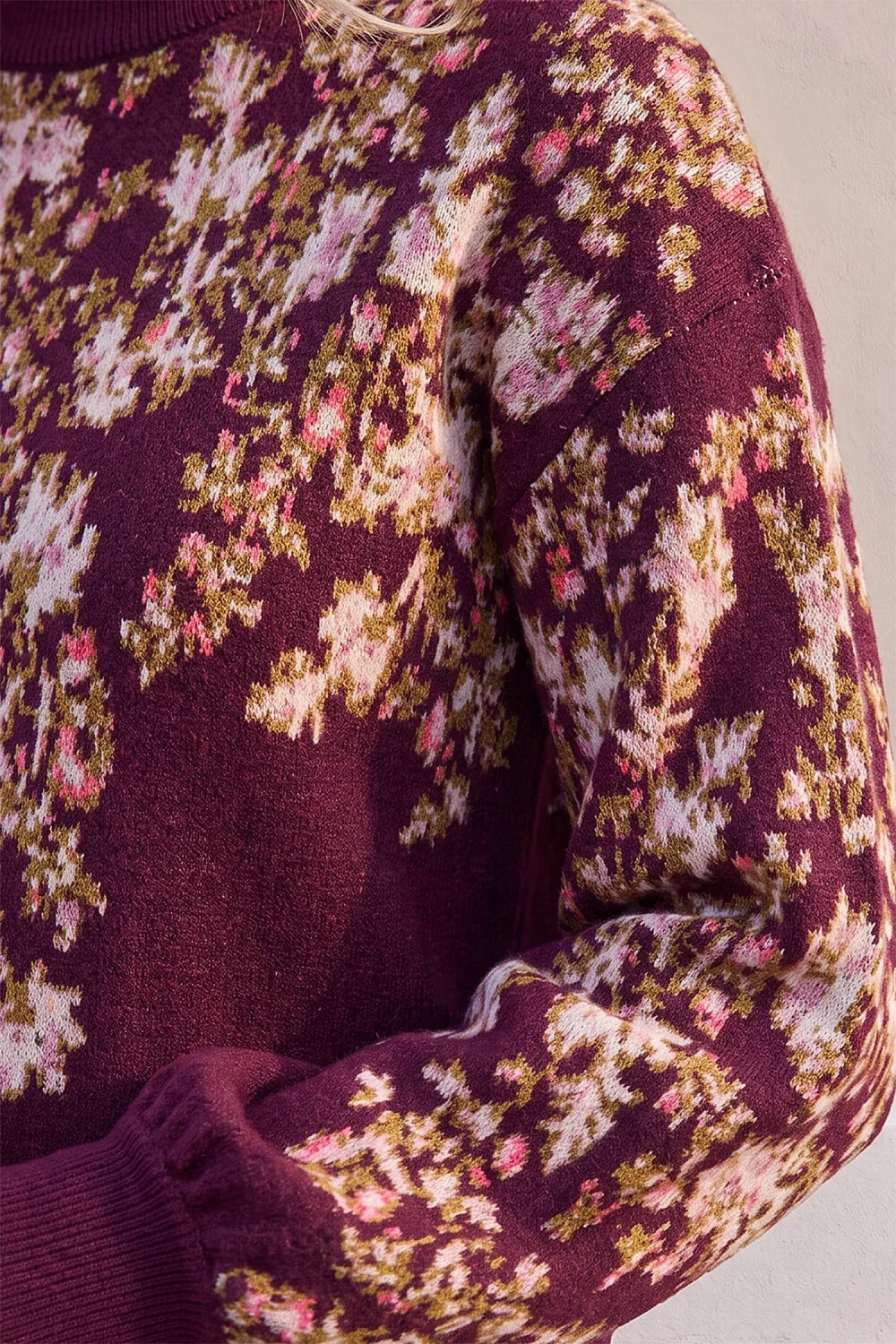 Roman Wine Petite Floral Jumper - 10 Image 4