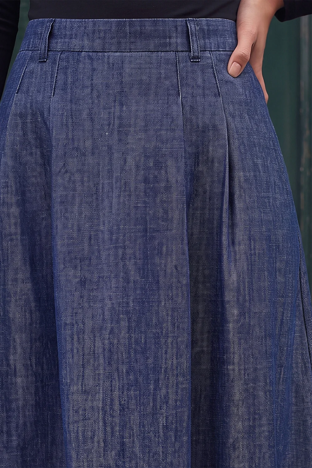 Roman Denim A-Line Skirt - 14 Image 4