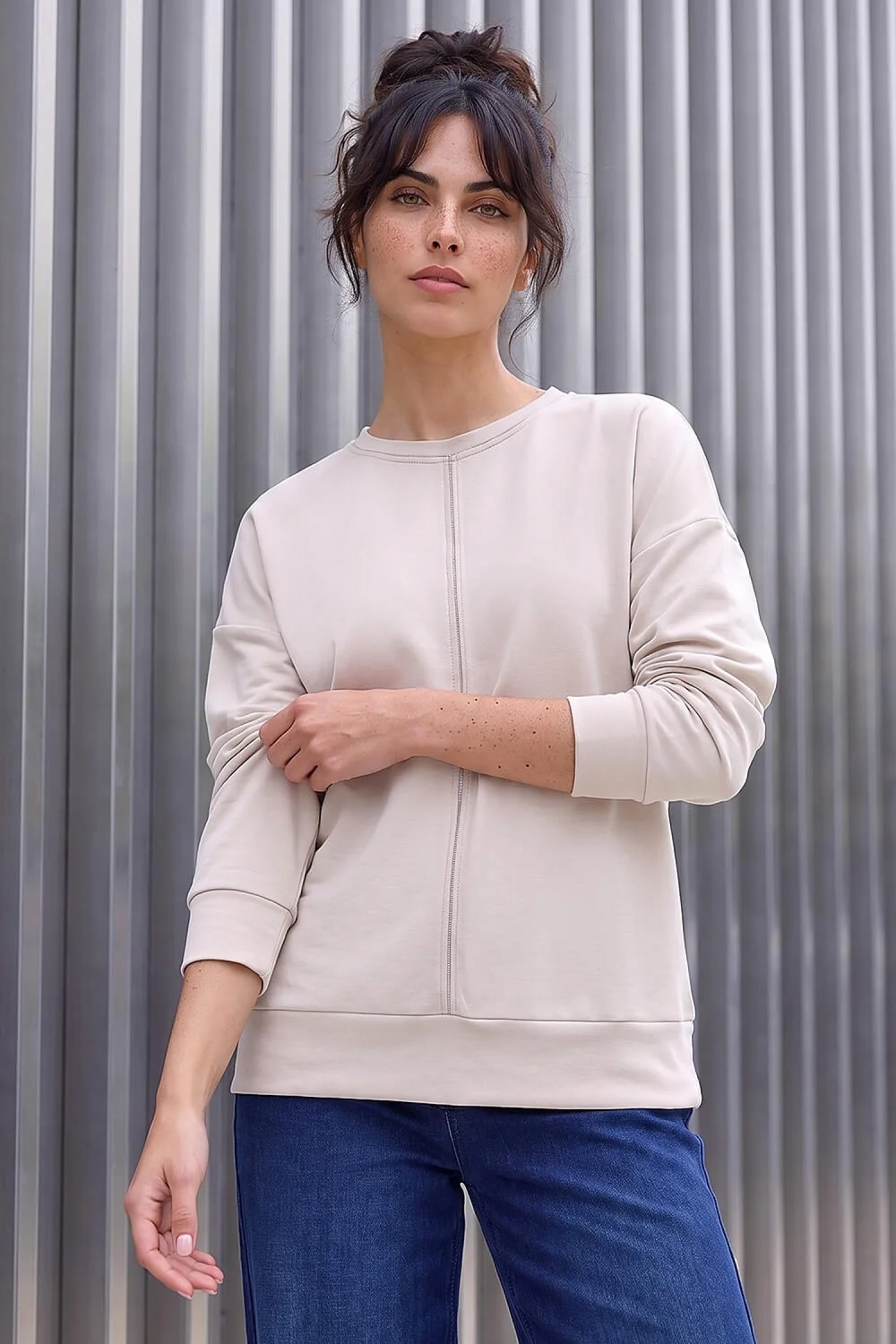 Dusk Stone Beaded Soft Sweatshirt - 12 Image 1