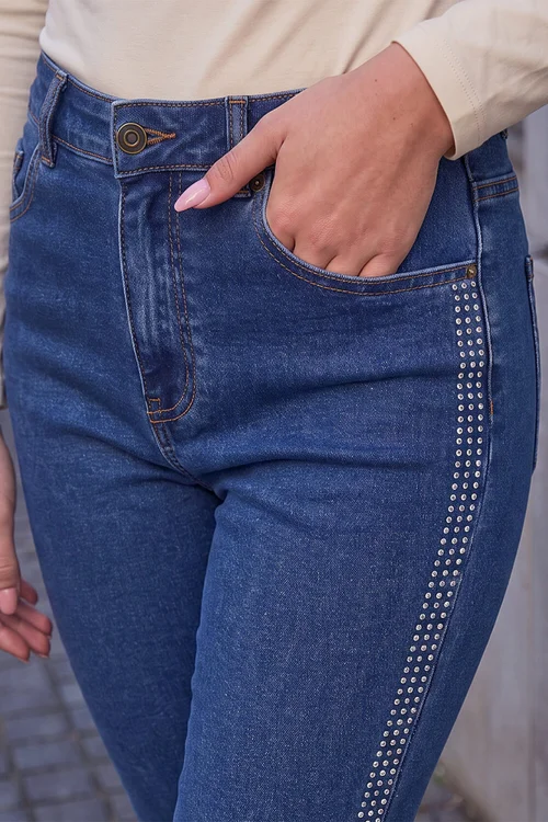 Roman Denim Hot Fix Side Slim Denim Trouser - 18 Image 4
