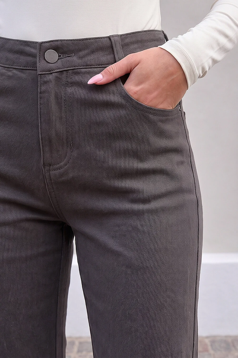 Roman Grey Petite Stretch Denim Jean - 14 Image 4