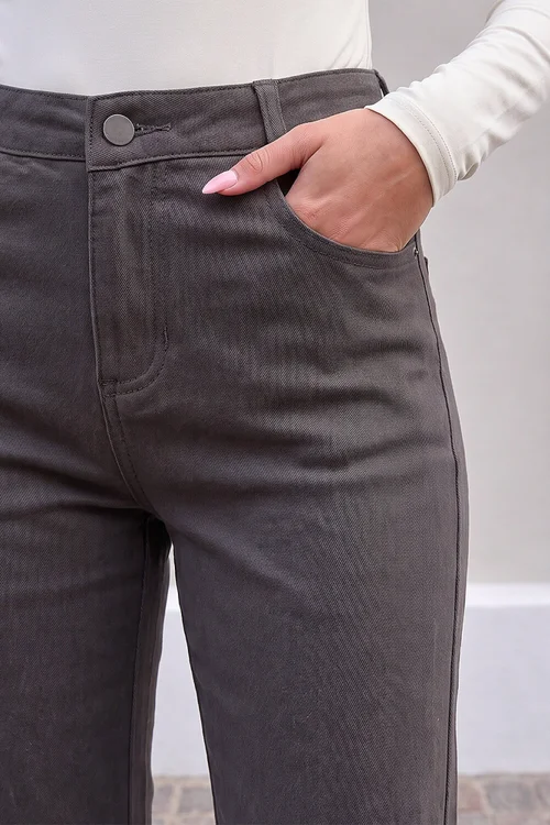 Roman Grey Petite Stretch Denim Jean - 14 Image 4