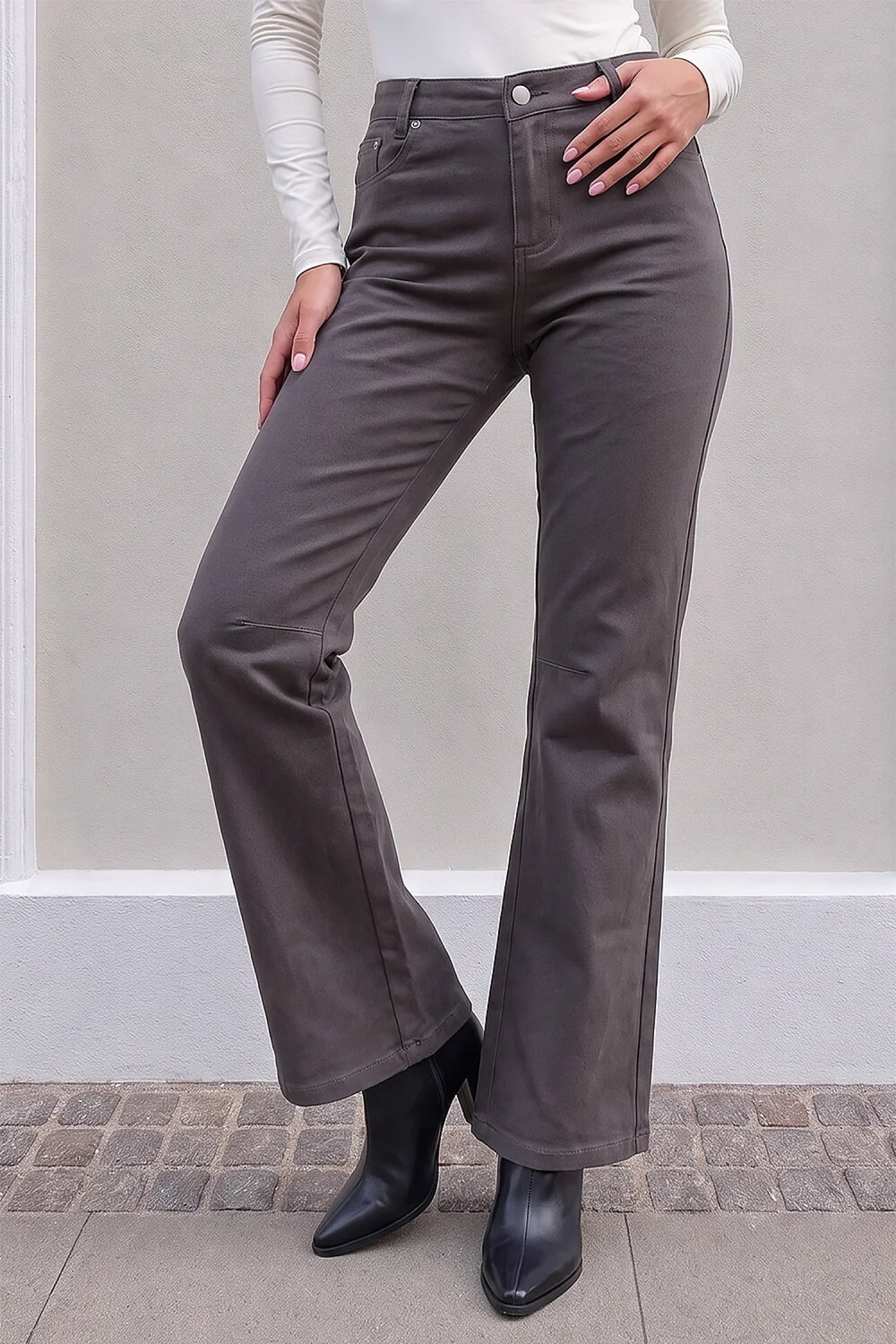 Roman Grey Petite Stretch Denim Jean - 14 Image 1