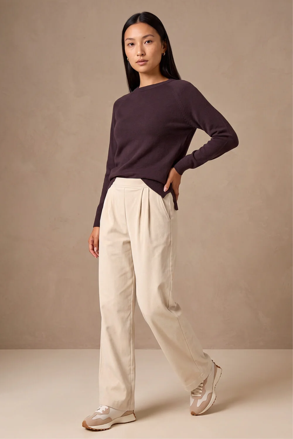 Roman Natural Cord Wide Leg Trouser - 12 Image 2