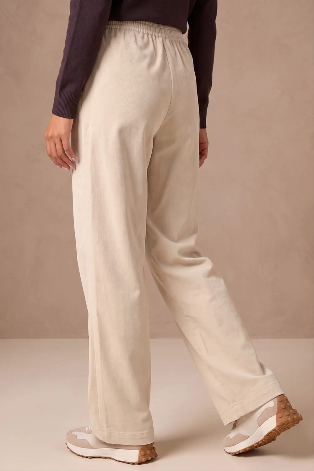 Roman Natural Cord Wide Leg Trouser - 12 Image 4