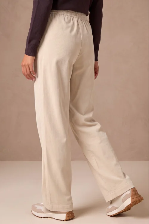 Roman Natural Cord Wide Leg Trouser - 12 Image 4
