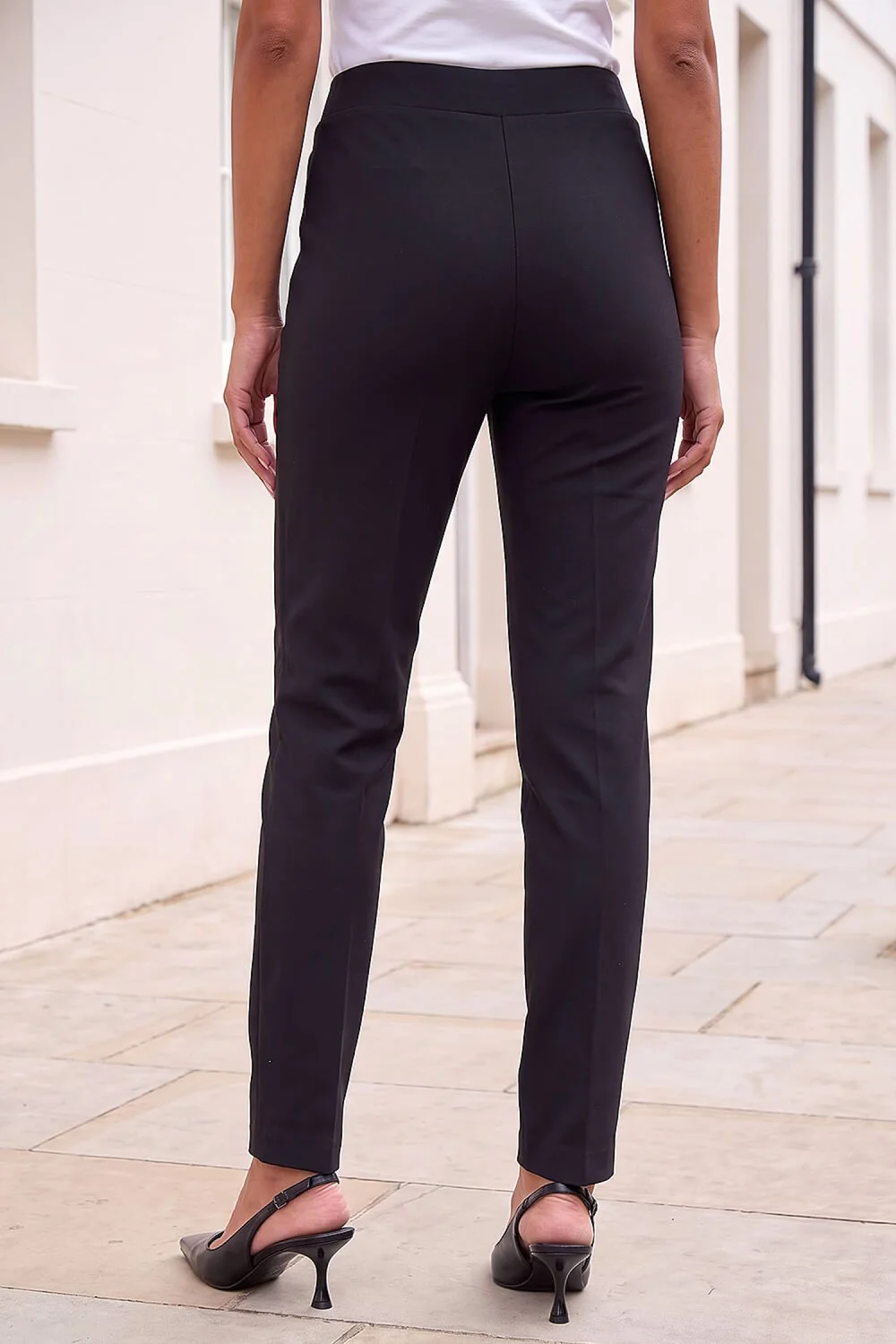 Roman Black Ponte Zip Slim Trouser - 20 Image 3