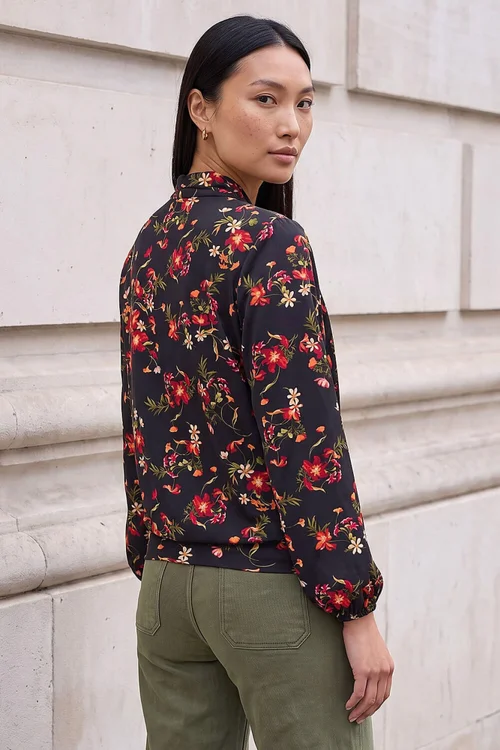 Roman Red Floral Prt Wrap Top - 16 Image 2