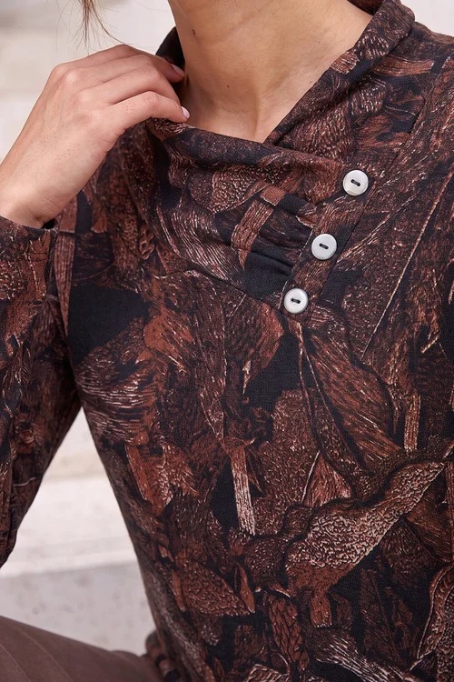 Roman Rust Abstract Snit Top - 18 Image 4