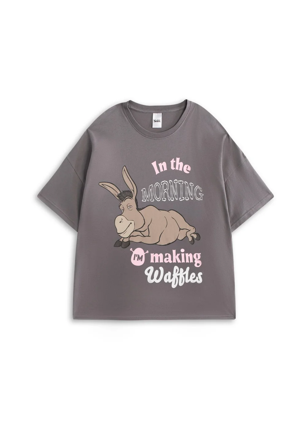 Vanilla Underground Shrek Womens Multicoloured Donkey Short Sleeve Long Leg Pyjama Set (XS-XL) - S Image 2