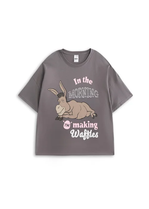 Vanilla Underground Shrek Womens Multicoloured Donkey Short Sleeve Long Leg Pyjama Set (XS-XL) - S Image 2