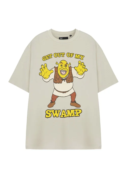 Vanilla Underground Shrek Unisex Beige Character Short Sleeved T-Shirt (S-XXXL) - M Image 1