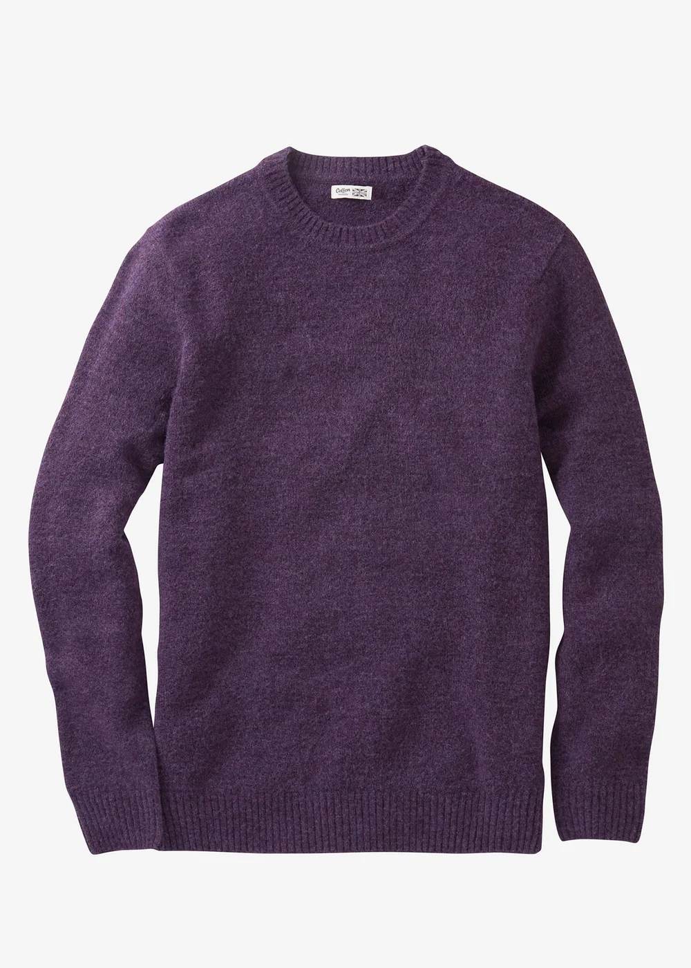 Cotton Traders Blackcurrant Cosy Knit Crew Neck Jumper - L Image 4